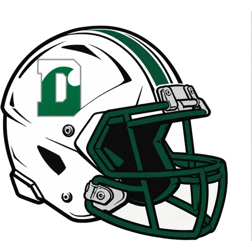 Delbarton Green Wave helmet