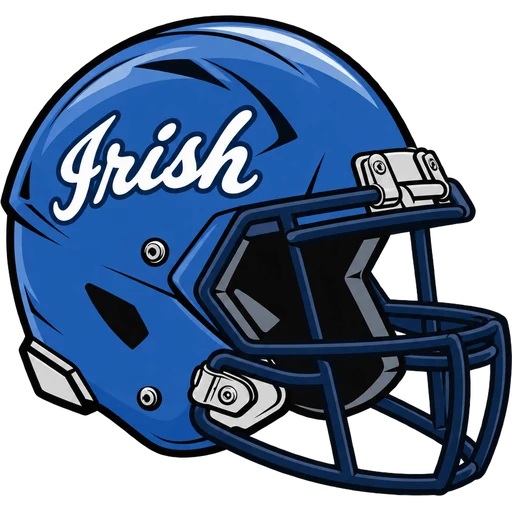 Notre Dame Irish helmet