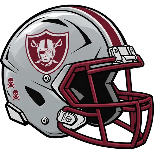 Nutley Maroon Raiders helmet