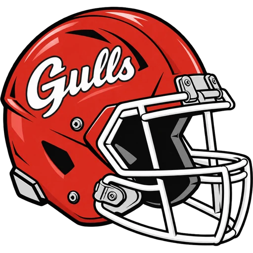 Pt. Pleasant Beach Garnet Gulls helmet